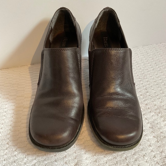 Bass Galaxy Women’s Brown Leather Heel Shoe Size 7.5M - Picture 3 of 14